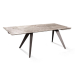 Стол раскладной Grant (160+40+40), мрамор испанская керамика светлый