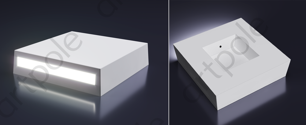 Гипсовые 3D панели Artpole PLATINUM TETRIS - TETRIS LED platinum (тёплый свет)