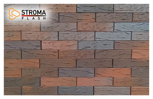 Кирпич лицевой Flash Bordo Кора дуба