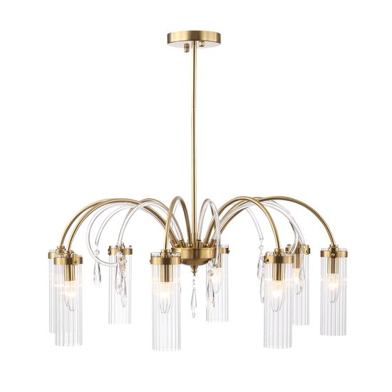 SL1401.303.08 Люстра подвесная ST-Luce Латунь/Латунь, Прозрачный E14 8*40W Luminera