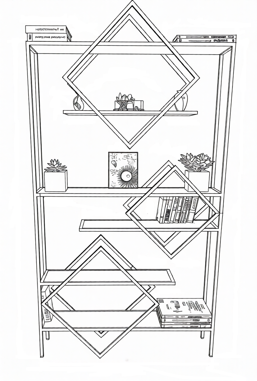 Стеллаж "Ромб"