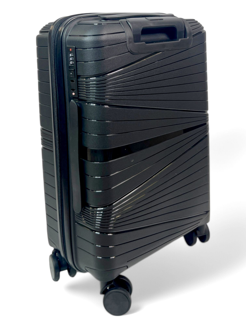 Маленький чемодан Mironpan 23103, Черный, S+