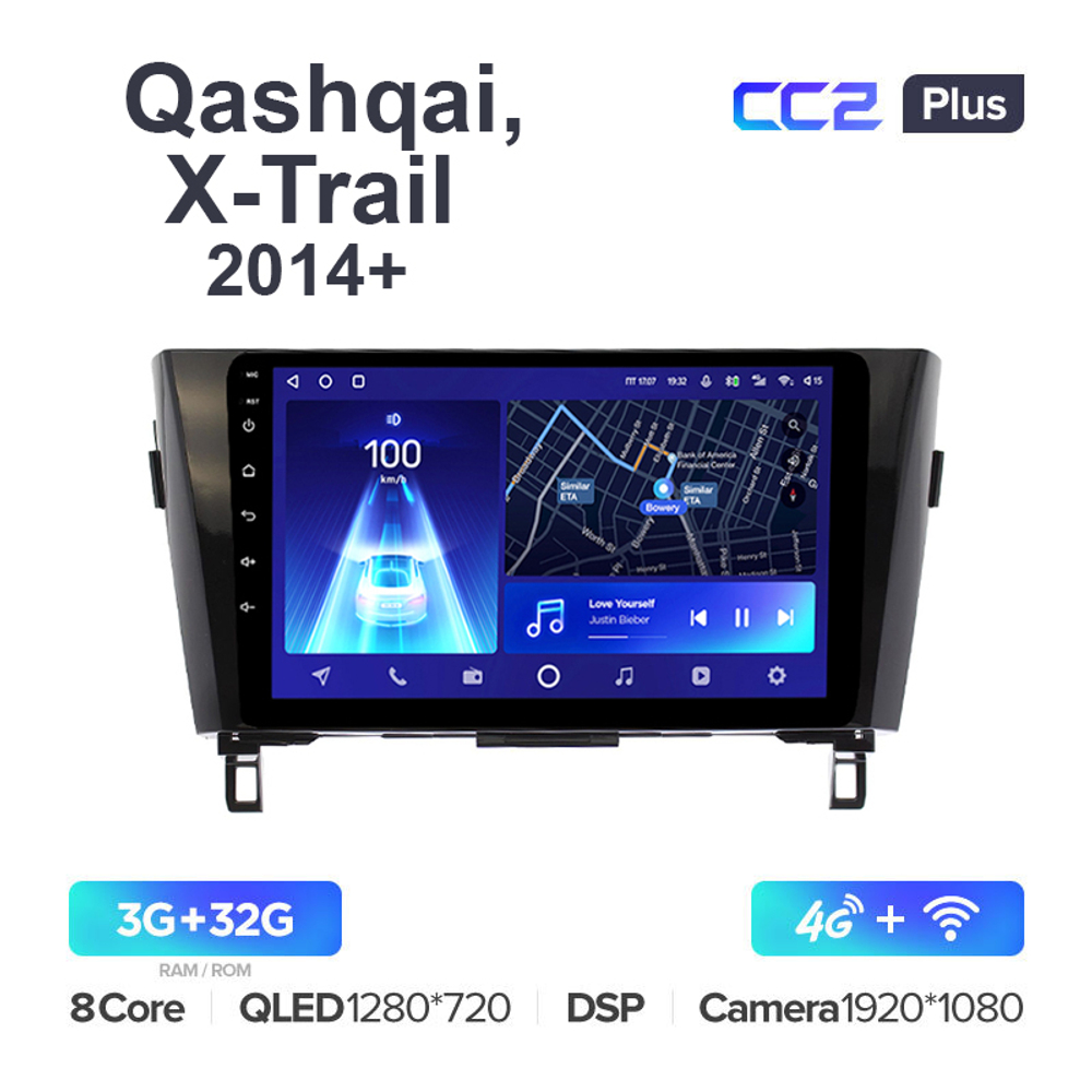 Teyes CC2 Plus 10,2"для Nissan Qashqai, X-Trail 2014+