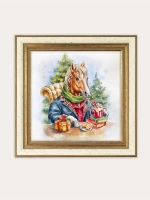 Набор из двух картин "Лошадь - символ 2026 года"