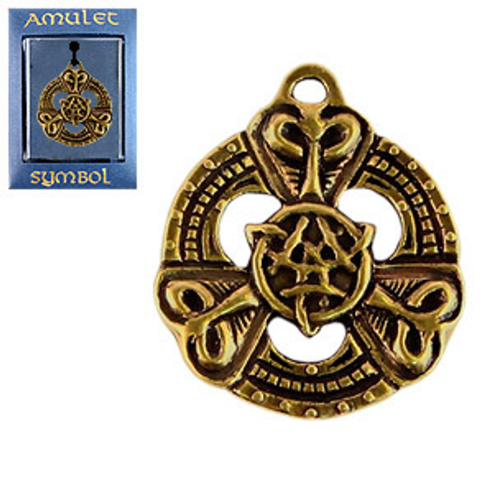 Амулет The Cult № 43 Кельтский Трискель, латунь
