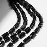 Шерл (черный турмалин) натуральный, бочонки с гранями, 9-13*6-8мм