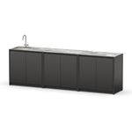 Уличная кухня Lounge C-109S, 2.7 м, черный/серый каспий