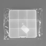 Контейнер для мелочей «ЭКСПЕРТХАУС», прозрачный, 13,5*13,7*2,3см