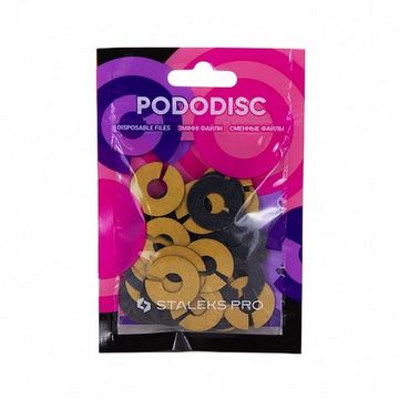 Сменные файлы-кольцо для педикюрного диска PODODISC STALEKS PRO М 80 грит (50 шт)