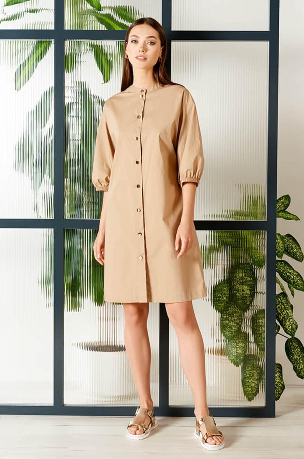 51386 Платье женское (песочный)