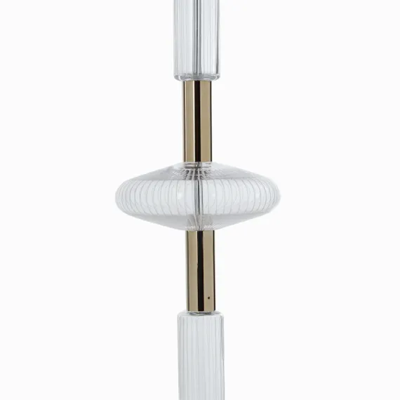 Подвесной светильник Waterfall Triple 34 см, прозрачный, золотистый