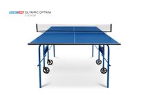 Стол теннисный Olympic Optima Синий с сеткой