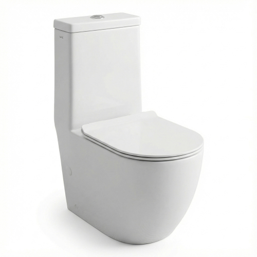 Унитаз-моноблок безободковый WAVE ZEN Tornado3.0, гор,ниж,2-кн.арм,сид.дюро,м/л,быстр,БЕЛЫЙ глянец