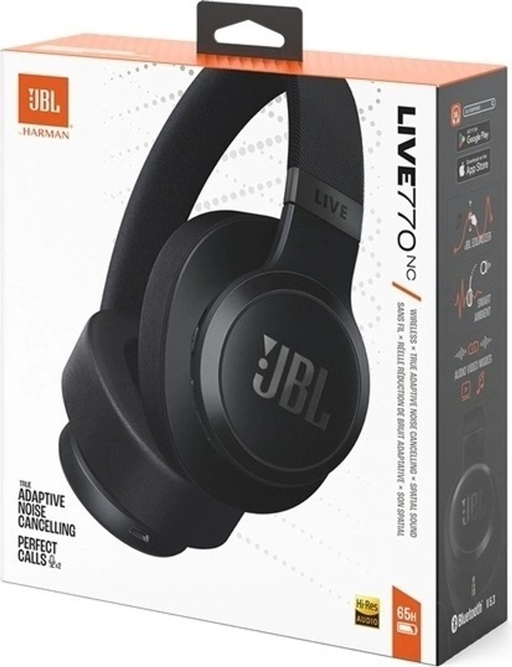 Беспроводные наушники JBL Live 770NC, Черный