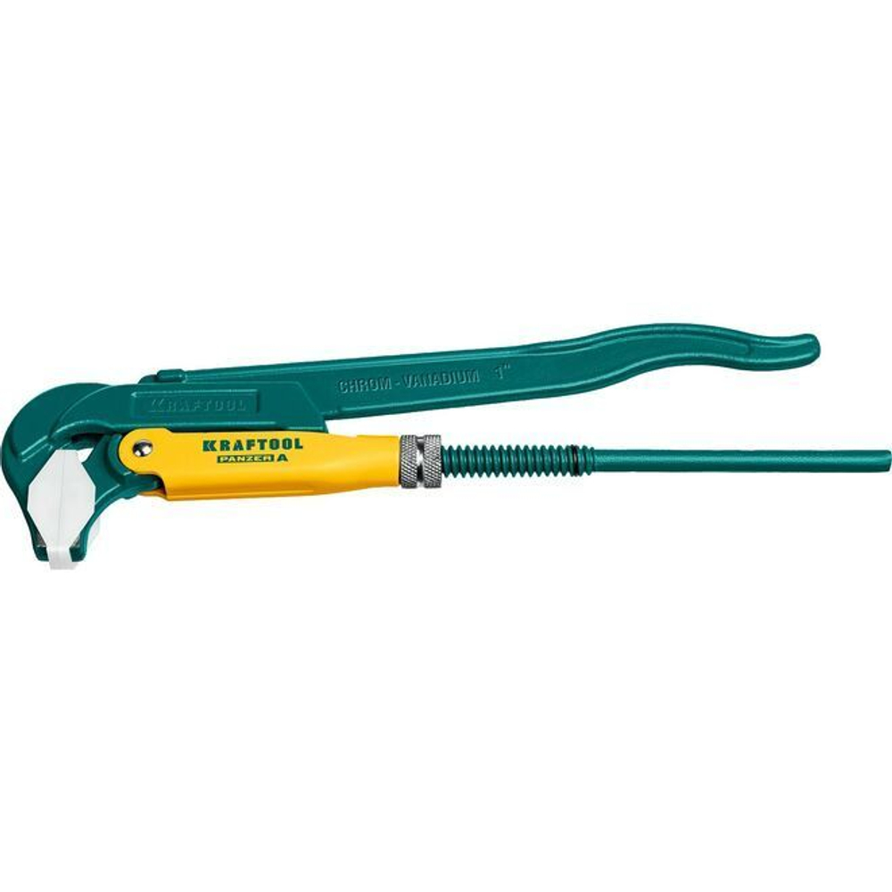 Ключ трубный 1" цельнокованый для сантехнической арматуры Kraftool PANZER-A №1 прямые губки