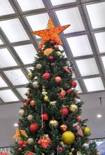 Макушка - звезда на елку «Рубиновая звезда» желтая