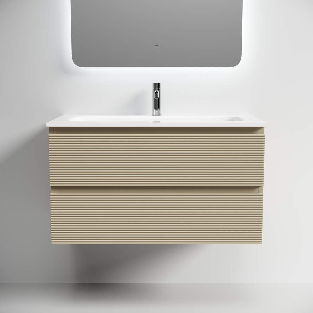 Тумба подвесная под раковину Sancos Folk, Капучино 890х445х500