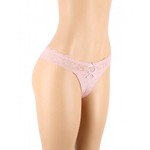 Трусики танга Sexy Floral Lace, розовые, M-L