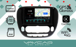 Магнитола для KIA Soul 2014-2019 (кондиционер, рамка матовая) - Vaycar VA27-526M-2K на Android 13, 8-ядер, 2K QLED, ТОП процессор, CarPlay, 4G SIM-слот