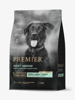 Premier Adult Medium для собак средних пород (Ягнёнок с индейкой)