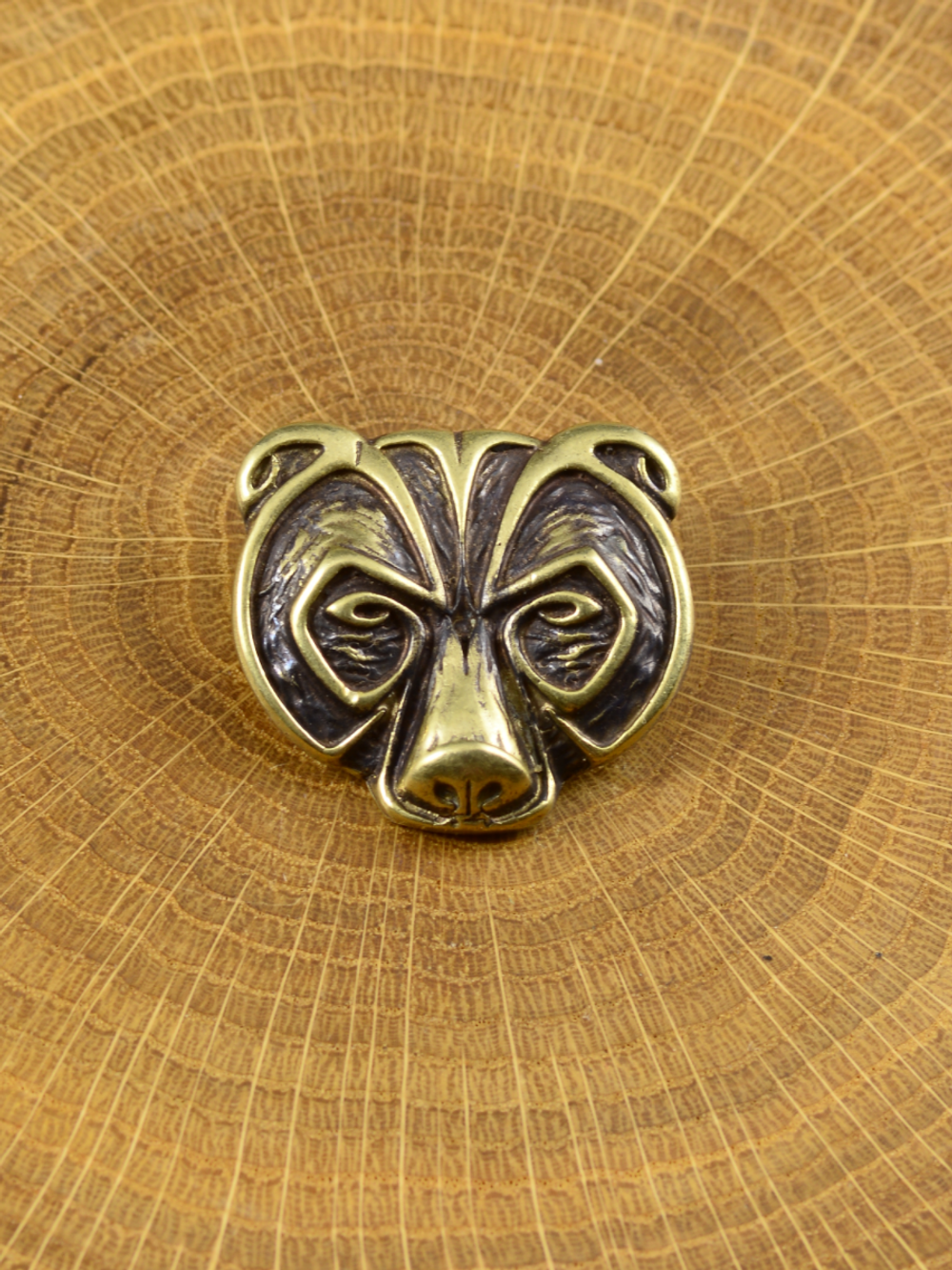 Вставка в браслет «Мишка» из латуни