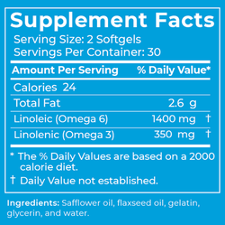 Balance Oil (Omega 6 + 3) 60 softgels BodyBio
