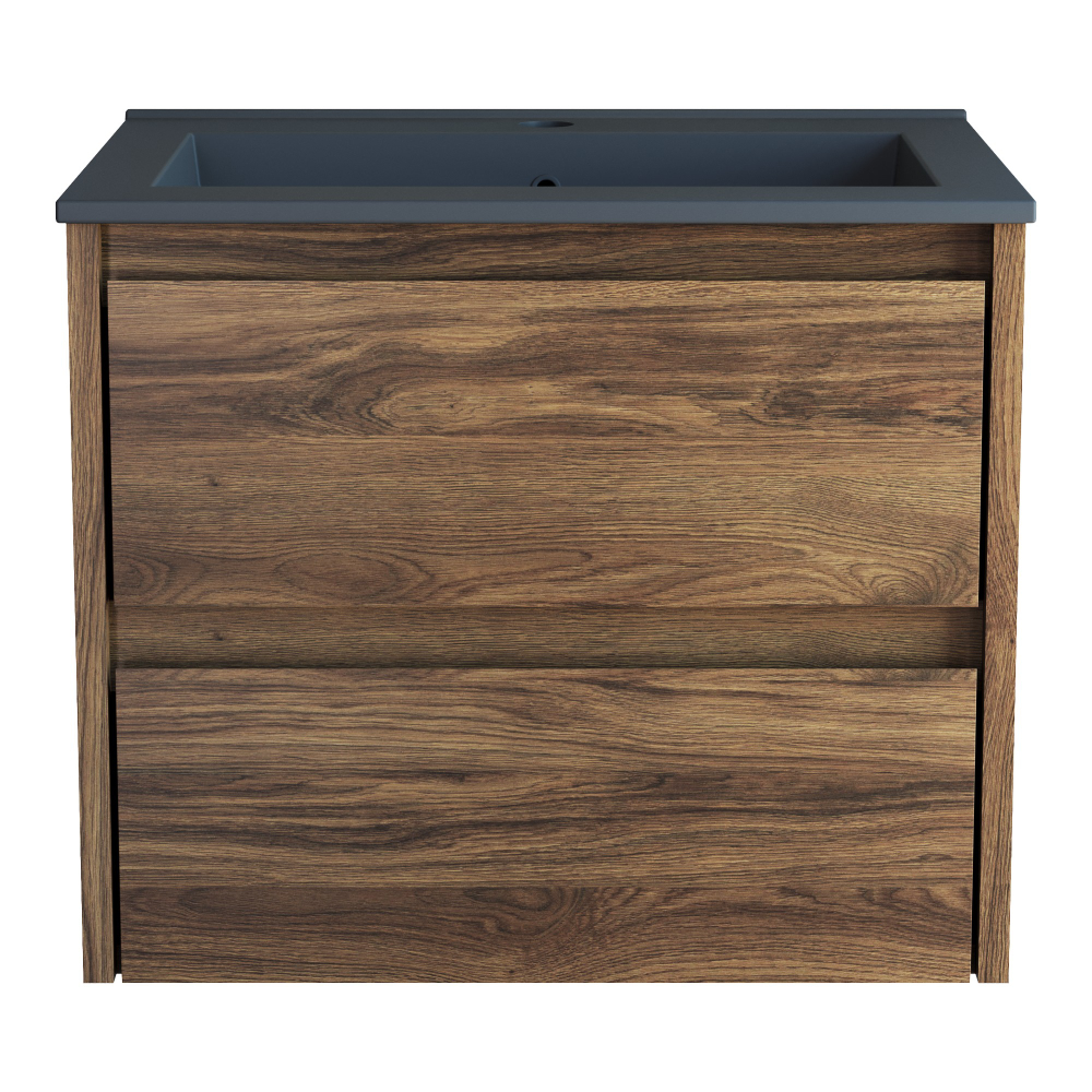 База под раковину Gio 600 подвесная, 2 выкатных ящика soft-close, C.Oak