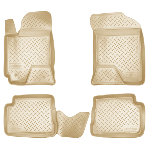 Ковры в салон Norplast/Unidec для Hyundai Getz в кузове TB (2002-2011), Бежевый, арт.NPL-Po-31-10-B