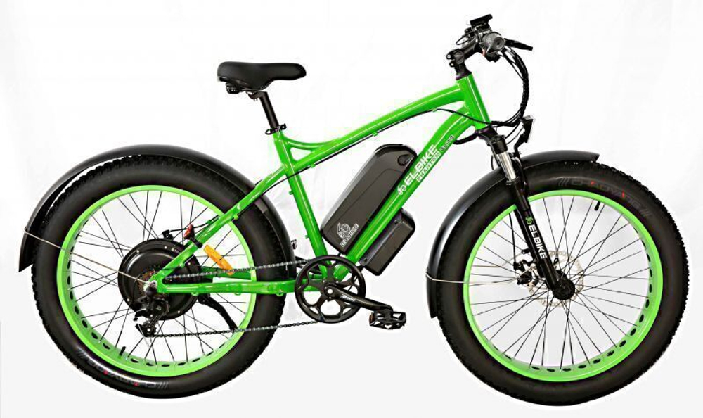 Электрофэтбайк Elbike PHANTOM Elite (черн,зел)