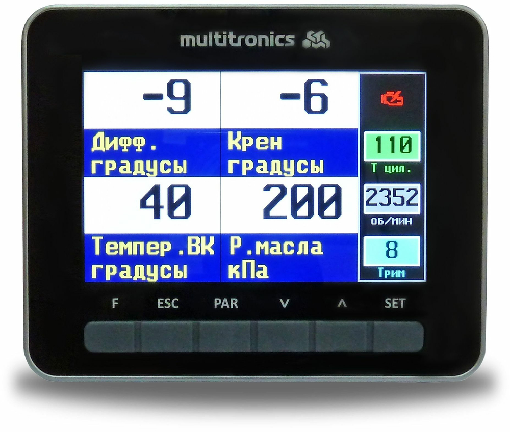 Multitronics CL-950 бортовой компьютер для  катеров черный (Разъем Suzuki) с кабелем NMEA2000-M