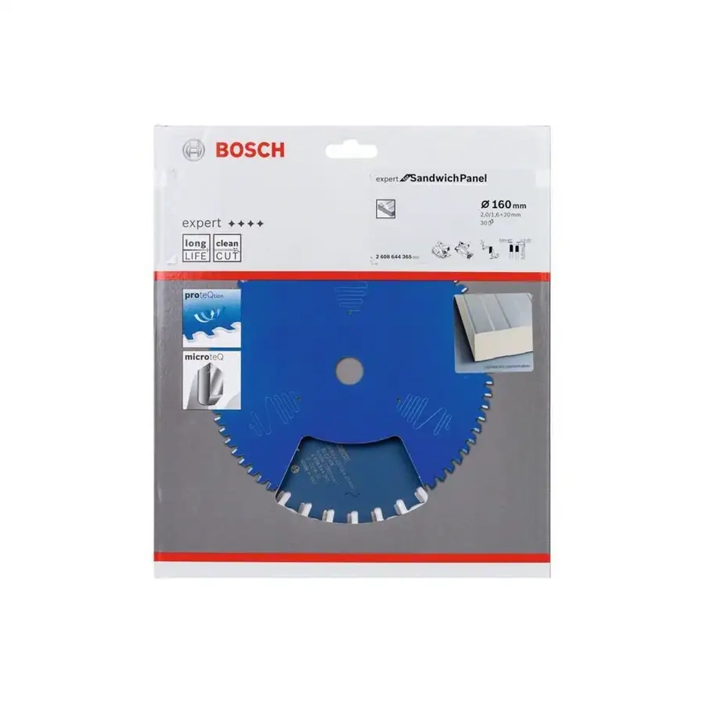 Пильный диск Expert for Sandwich Panel 160x20x1,6 мм, 30 BOSCH 2608644365