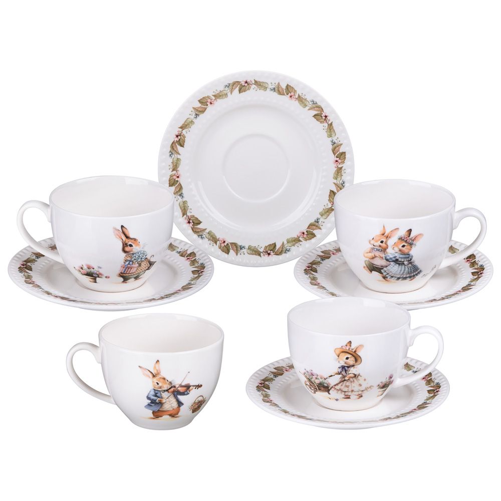 ЧАЙНЫЙ НАБОР LEFARD "RABBITS FAMILY" НА 4 ПЕР. 8 ПР. 250 МЛ
