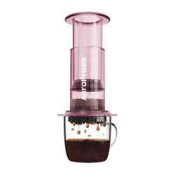 AeroPress Clear Pink, аэропресс для кофе, розовый