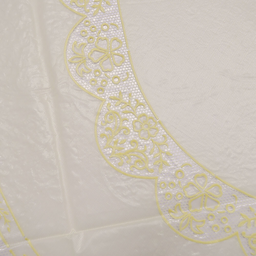 Скатерть 135*180см EMBOSSED овал, бежевая