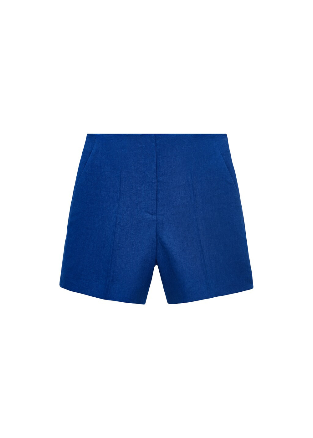 Прямые шорты изо льна со средней посадкой