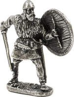 Фигурка Рыцари "Дружинник" олово. Игрушка литая металлическая 54 мм (1:32)