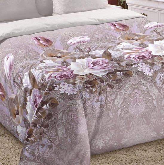 Полуторный комплект постельного белья Букет чувств сатин