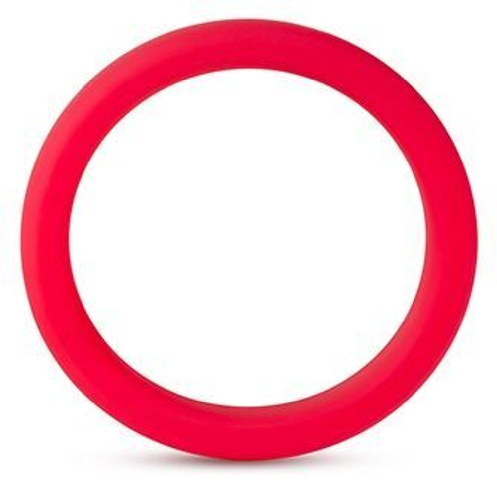 Красное эрекционное кольцо Silicone Go Pro Cock Ring (Цвет: красный)