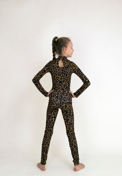 Leopard with Kitten Jumpsuit