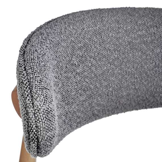 Стул Mod, тёмно-серое букле, ножки цвета орех