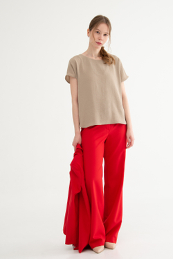 Брюки женские 3667зпа, красный #513Кр023667зпа