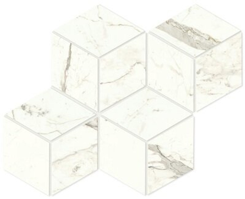 Мозаика/Керамогранит ATLAS CONCORDE MARVEL SHINE Calacatta Prestigio Mosaico Esagono Polished 30,5x35,2 A42W