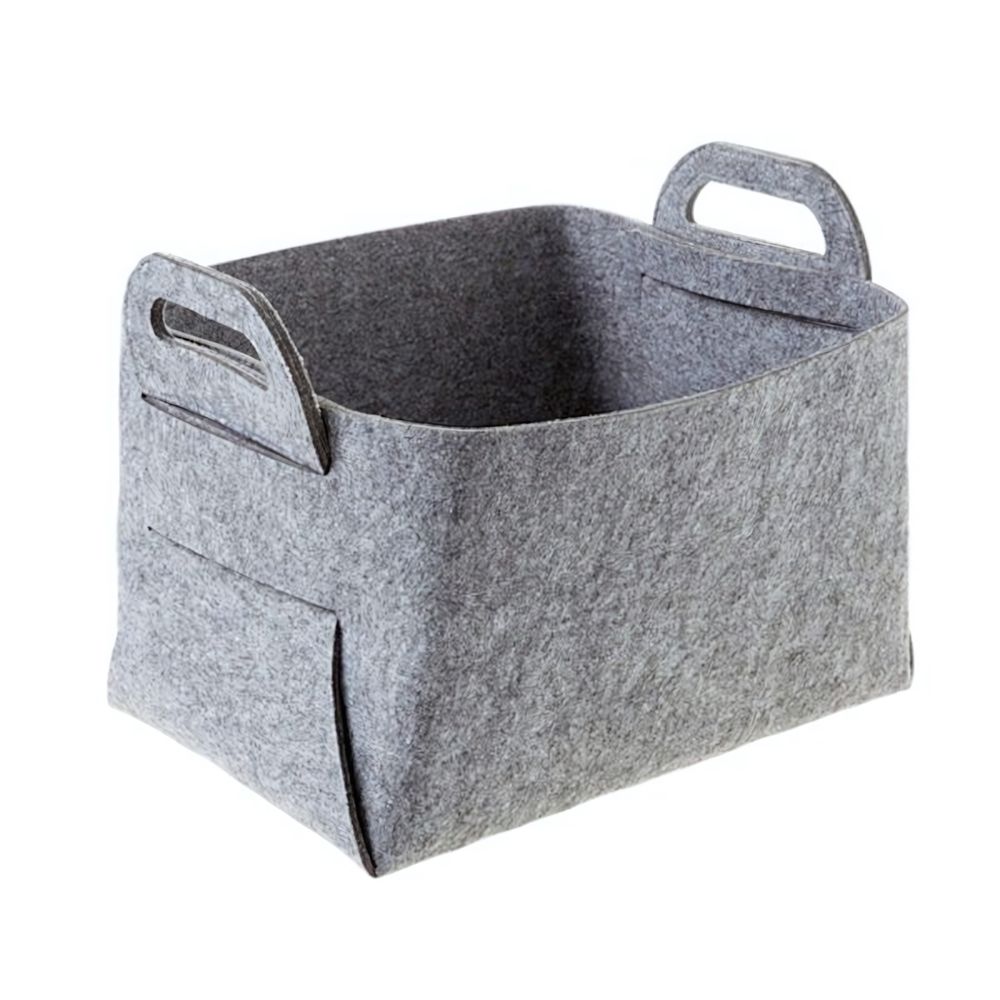 Корзина для хранения &quot;Фетр&quot;, Д300 Ш230 В160, серый