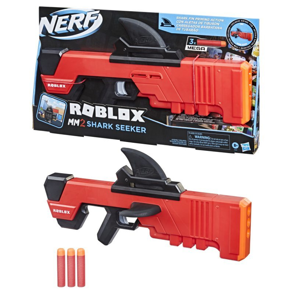 Hasbro Nerf Roblox - MM2 Shark Seeker Mega F2489 пусковая установка