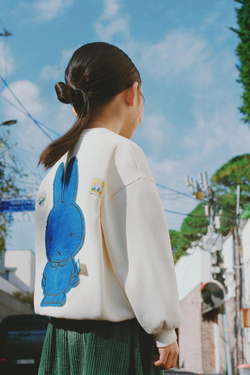 ZARA ТОЛСТОВКА С НАШИВКАМИ MIFFY™ MERCIS BV ©, ЭКРЮ