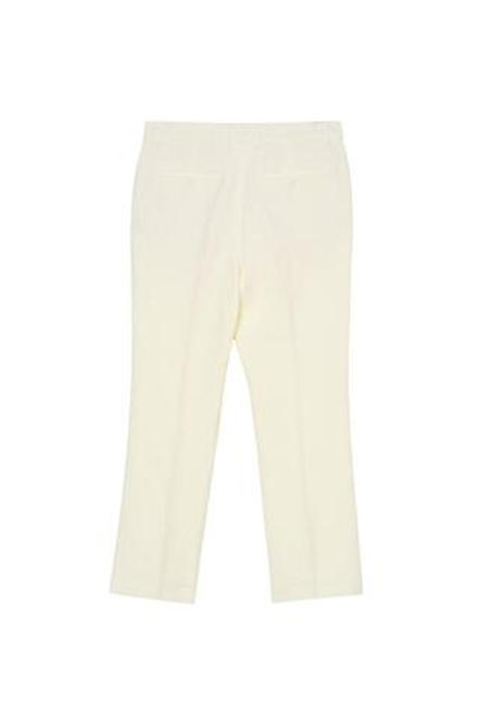 ZARA X BENITO ANTONIO КОСТЮМНЫЕ БРЮКИ СВОБОДНОГО КРОЯ ИЗ ЛЬНА И ШЕРСТИ В ЕЛОЧКУ, ЭКРЮ