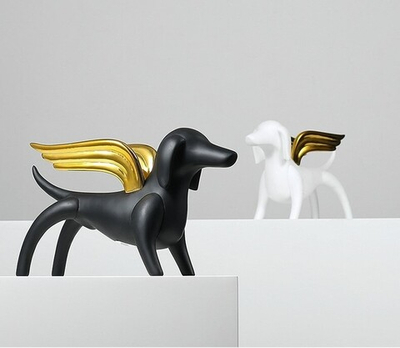 Статуэтка Angel dog black