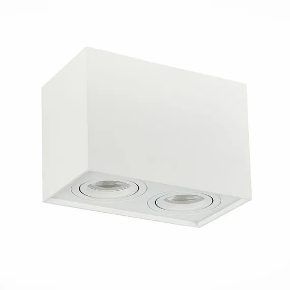 ST109.507.02 Светильник потолочный Белый GU10 2*50W  L181xW100xH123 220V Без ламп Накладные светильники