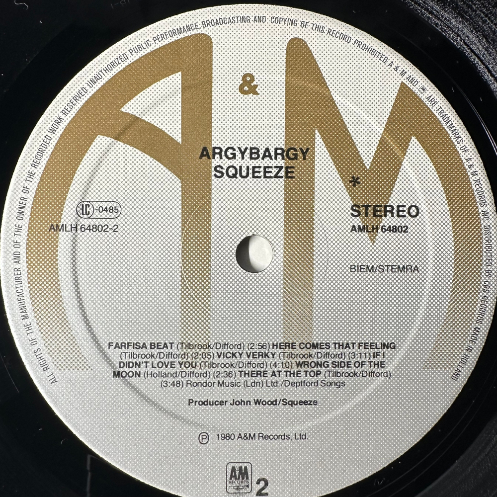 Squeeze ‎– Argybargy (Голландия 1980г.)