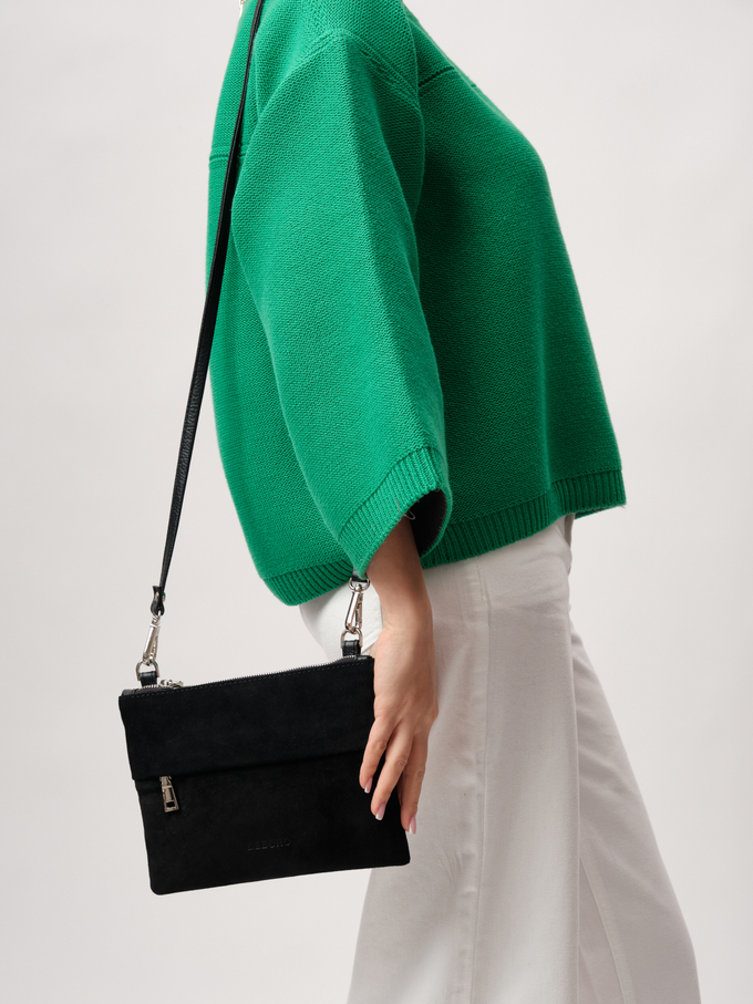 Кожаная сумка 3017 черный